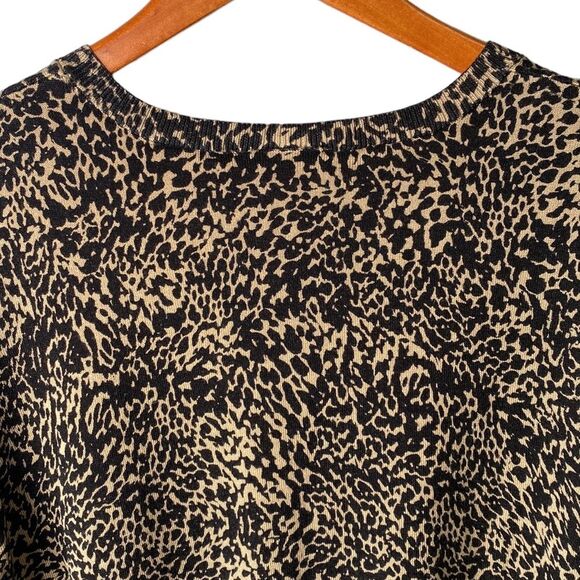 Lane Bryant Animal Print Button Front Sweater Cardigan Long Sleeve Size 18/20 - Picture 7 of 14